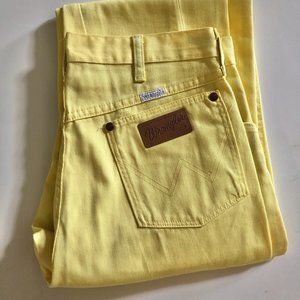 Vintage Wrangler Butter Yellow Twill High Waist Mom Pants